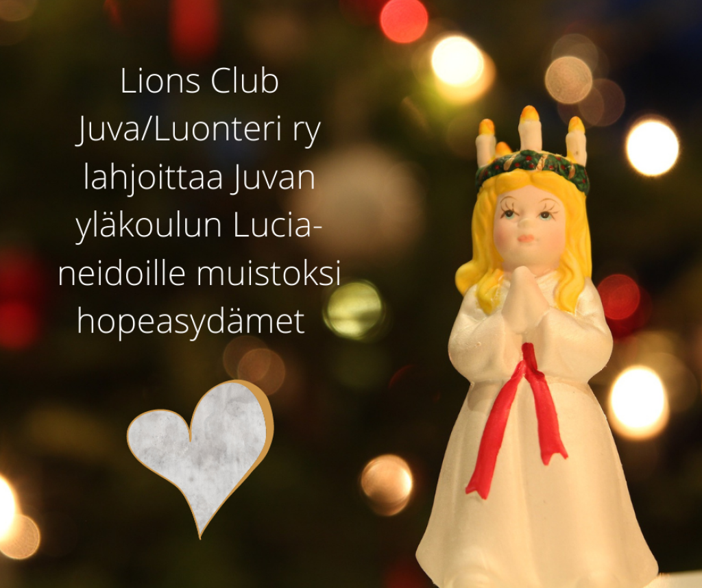 Luons Club Juva/Luonterin Lucianpäivänaiheinen joulutervehdys